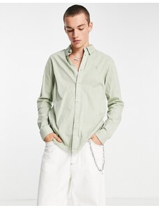 AllSaints - Hawthorne - Camicia elasticizzata verde chiaro