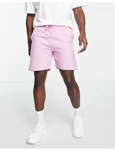 Another Influence - Pantaloncini in jersey lavaggio acido, colore lilla in coordinato-Viola