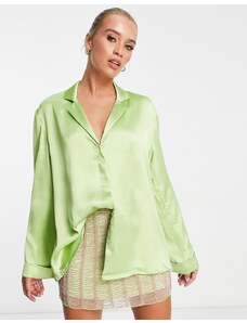 Pretty Lavish - Camicia verde in coordinato