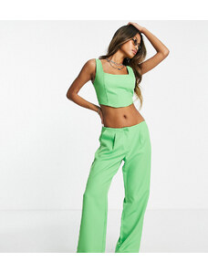 Reclaimed Vintage Inspired - Pantaloni sartoriali verdi-Verde