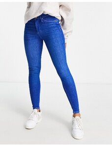 River Island - Molly - Jeans modellanti blu a vita medio alta