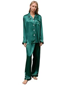 Donna Abbigliamento da Camicie da notte e pigiami da Pigiami Set Pigiama In Raso Di Cotone StampatoEmilia Wickstead in Cotone di colore Blu 