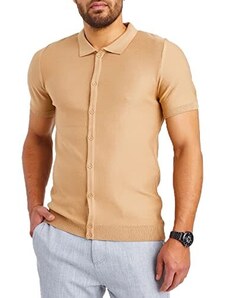 Leif Nelson Poloshirts LN20771 - Maglietta estiva da uomo, a