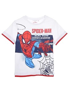72-201 Completo Bimbo Corto Mezza Manica Puro Cotone Spiderman Marvel Art 