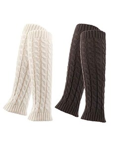 krautwear® Scaldamuscoli da donna Legwarmers sopra il ginocchio lavorato a maglia anni '80 anni '80 