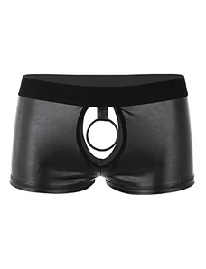 Perizomi Uomo In Ecopelle Sexy - Tanga String Comodo E Fashion Per Uomo - Confezione Da 3 - Foto 9