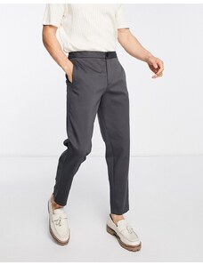 Selected Homme - Pantaloni slim eleganti affusolati grigio scuro