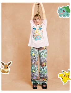ASOS DESIGN - Jeans dad con stampa Pokemon-Multicolore