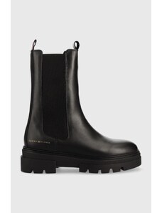 Tommy Hilfiger stivaletti chelsea in pelle Monochromatic Chelsea Boot donna