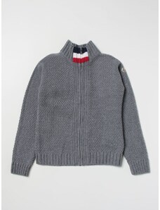Cardigan con zip Moncler di lana vergine