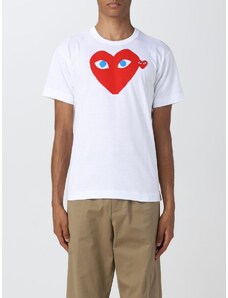 T-shirt Comme Des Garcons Play con stampa logo