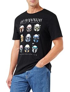 Star Wars t-Shirt The Mandalorian, Nero, L Uomo