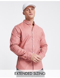 ASOS DESIGN - Camicia Oxford slim rosa