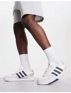 adidas Originals - Courtic - Sneakers bianche e blu navy-Bianco