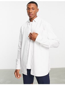 Topman - Camicia Oxford grigia e bianca a righe-Multicolore