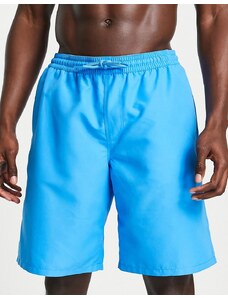 ASOS DESIGN - Pantaloncini da bagno taglio lungo blu