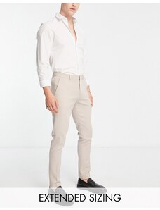 ASOS DESIGN - Pantaloni skinny eleganti color pietra-Neutro