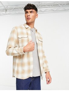 Levi's - Jackson - Camicia casual color cuoio a quadri con tasche-Neutro