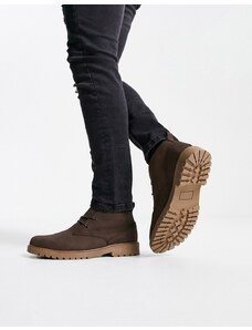 New Look - Desert boots marrone scuro con suola spessa