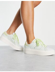 adidas Originals - Stan Smith Bonega - Sneakers con plateau color menta pallido-Verde