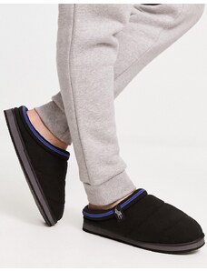 Polo Ralph Lauren - Sutton Scuff - Pantofole imbottite nere e blu-Nero