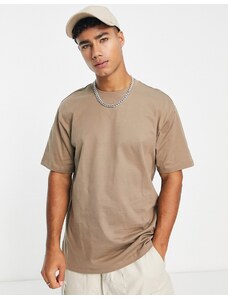 Only & Sons - T-shirt vestibilità comoda marrone chiaro