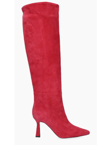 High bootsGianvito Rossi in Pelle scamosciata di colore Rosso Donna Scarpe da Stivali da Cuissardes 