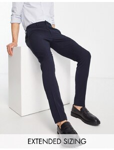 ASOS DESIGN - Pantaloni skinny eleganti blu navy