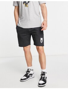 Marbek - Pantaloncini con logo in jersey grigi-Grigio