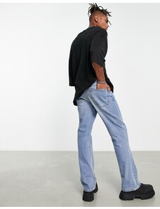 ASOS DESIGN - Jeans bootcut rétro blu lavaggio medio