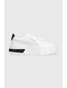 Puma sneakers in pelle Mayze Stack Wns colore bianco 384363 389853
