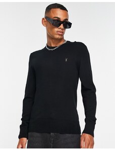 AllSaints - Mode - Maglione girocollo in lana merino nero