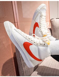 Nike - Blazer Mid '77 Pro Club - Sneakers bianche e rosse-Bianco