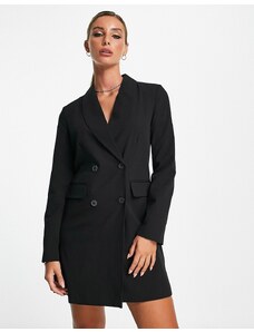 Vero Moda - Vestito blazer corto stile smoking nero