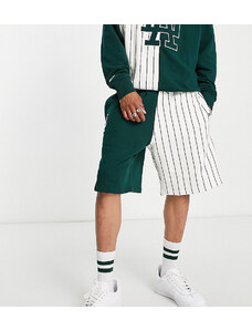 New Era - LA Dodgers - Pantaloncini con design spezzato verde e gessato - In esclusiva per ASOS