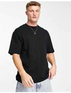 River Island - T-shirt oversize nera-Nero
