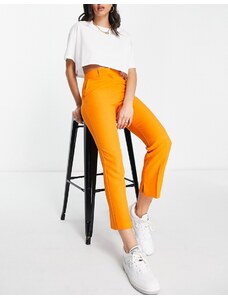 ASOS DESIGN - Pantaloni slim a sigaretta arancioni-Arancione