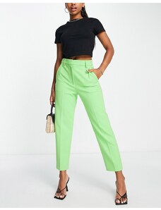 French Connection - Pantaloni sartoriali verde lime in coordinato