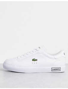 Lacoste - Powercourt - Sneakers in pelle triplo bianco