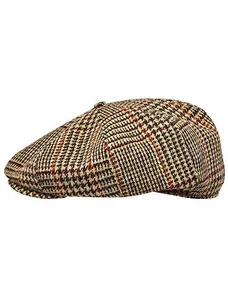 Coppola Peaky Blinders Uomo Berretto Piatto Peaky Blinders In Tweed Di Lana - Stile Newsboy A 8 Spicchi, Fodera Imbottita, Taglia M Newsboy Cap Peaky Blinders