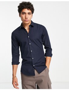 French Connection - Camicia skinny blu navy