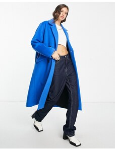 Selected Femme - Cappotto oversize elegante blu