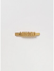 Fermacapelli Moschino Couture in metallo con logo