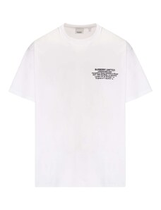 BURBERRY T-Shirt Oversize in Cotone con Stampa Coordinate Geografiche