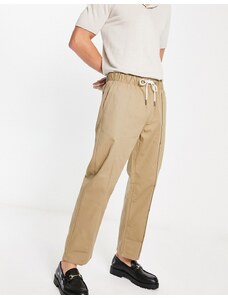Pull&Bear - Pantaloni eleganti con pince écru-Neutro