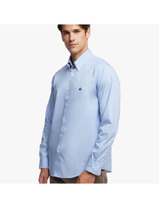 Brooks Brothers Camicia sportiva Regent regular fit in pinpoint non-iron, colletto button-down - male Camicie sportive Azzurro M