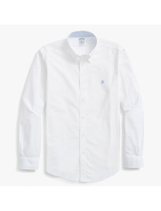 Brooks Brothers Camicia sportiva Regent regular fit in Oxford stretch non-iron, colletto button-down - male Camicie sportive Bianco M