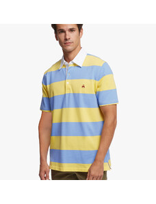 Brooks Brothers Polo slim fit in piquet con righe Rugby - male Vedi tutto Righe azzurre/gialle L