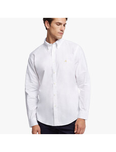 Brooks Brothers Camicia sportiva Regent regular fit in Oxford stretch non-iron, colletto button-down - male Camicie sportive Bianco M