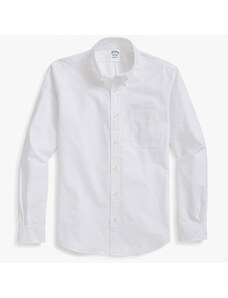Brooks Brothers Camicia sportiva Regent regular fit in Oxford, colletto button-down - male Camicie sportive Bianco tinta unita L